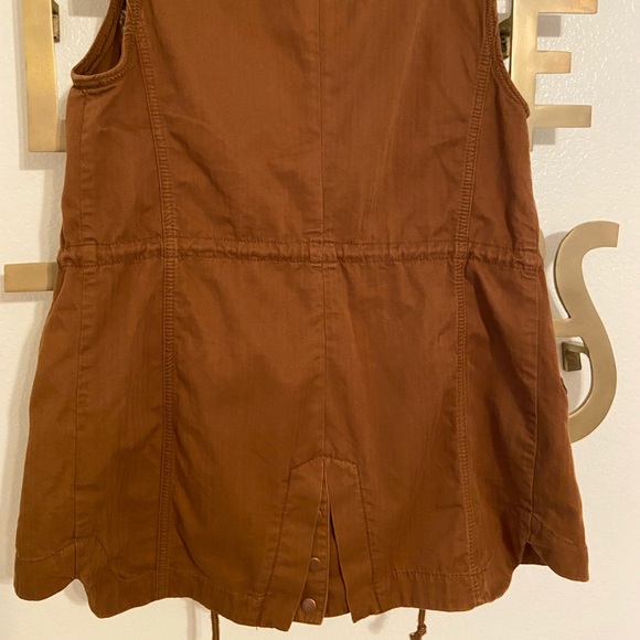 anthropologie Hei Hei Military-Style Vest with Fur (Removable) - XS - Picture 2 of 6